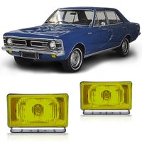 Par-Farol-De-Milha-Auxiliar-Opala-Caravan-1968-A-1987-Retangular-Ambar-Universal