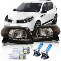 Par-Farol-Sandero-2009-A-2011-Mascara-Negra-Foco-Simples-Com-Super-Branca