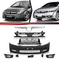 Combo-New-Civic-2007-A-2008-Para-2009-A-2011-Kit-Transformacao-Dianteira