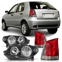 Combo-Palio-G3-2004-A-2016-Farol-Mascara-Negra-Canhao-Cromado---Lanterna-Traseira-Fume