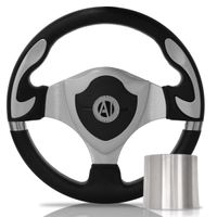 Volante-Esportivo-Muscle-Prata-320Mm-Com-Cubo-Volkswagen
