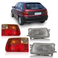 Combo-Astra-Hatch-1993-A-1996-Farol-Antigo-Lente-Estriada---Lanterna-Traseira-Fume