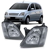 Farol-Chevrolet-Meriva-2001-2002-2003-2004-2005-2006-2007-2008-2009-2010-2011-2012-Mascara-Cinza-