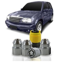 Jogo-De-Porca-Antifurto-M12-x-125-Tracker-2004-A-2012-33mm-Com-Chave-Codificada-
