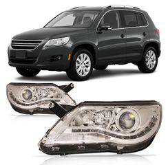 Par-Farol-Daylight-Tiguan-2010-A-2011-Foco-Duplo-Cromado-Com-Led