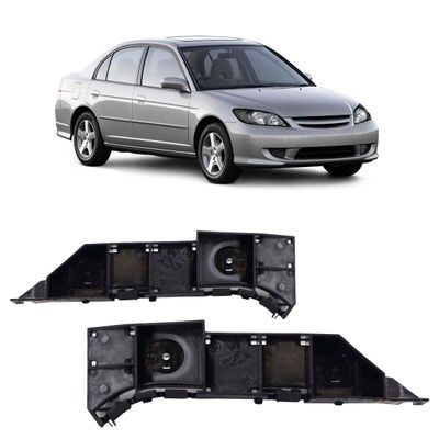 Suporte-Guia-Parachoque-Dianteiro-Civic-Par